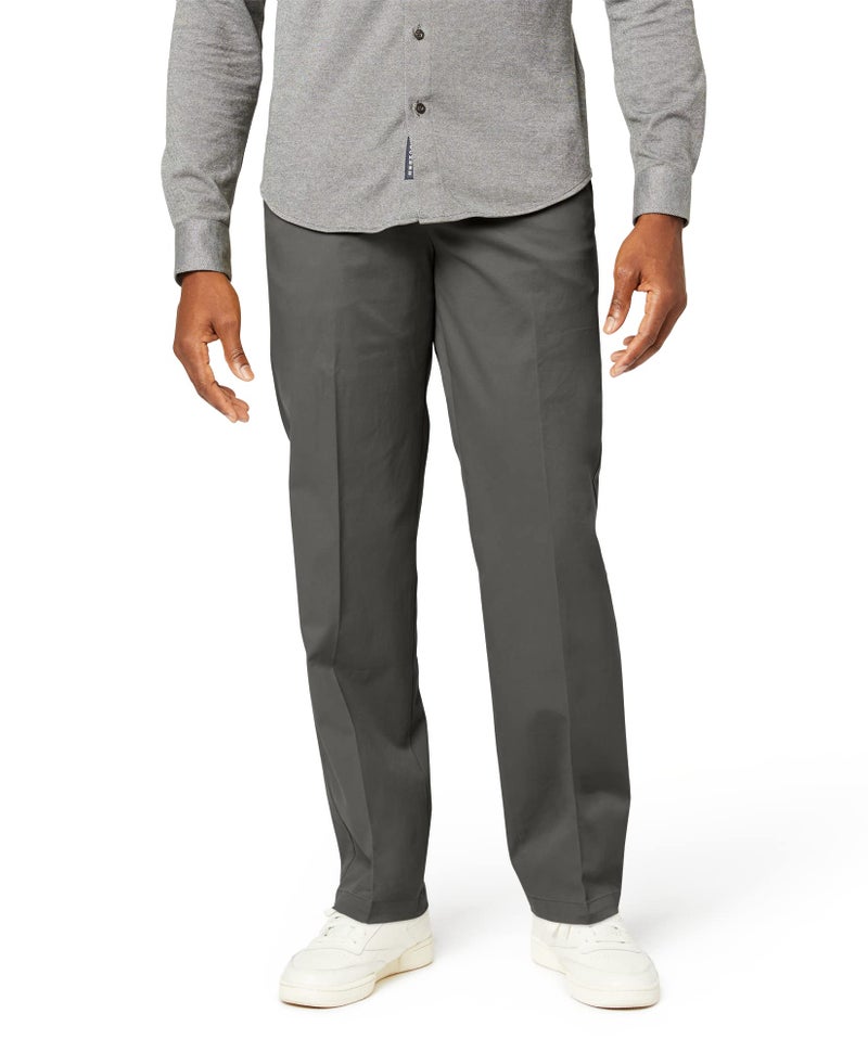 Dockers Men's Classic Fit Workday Khaki Smart 360 Flex Pants (Standard and Big & Tall), Storm Grey, 38W x 30L - Image 1